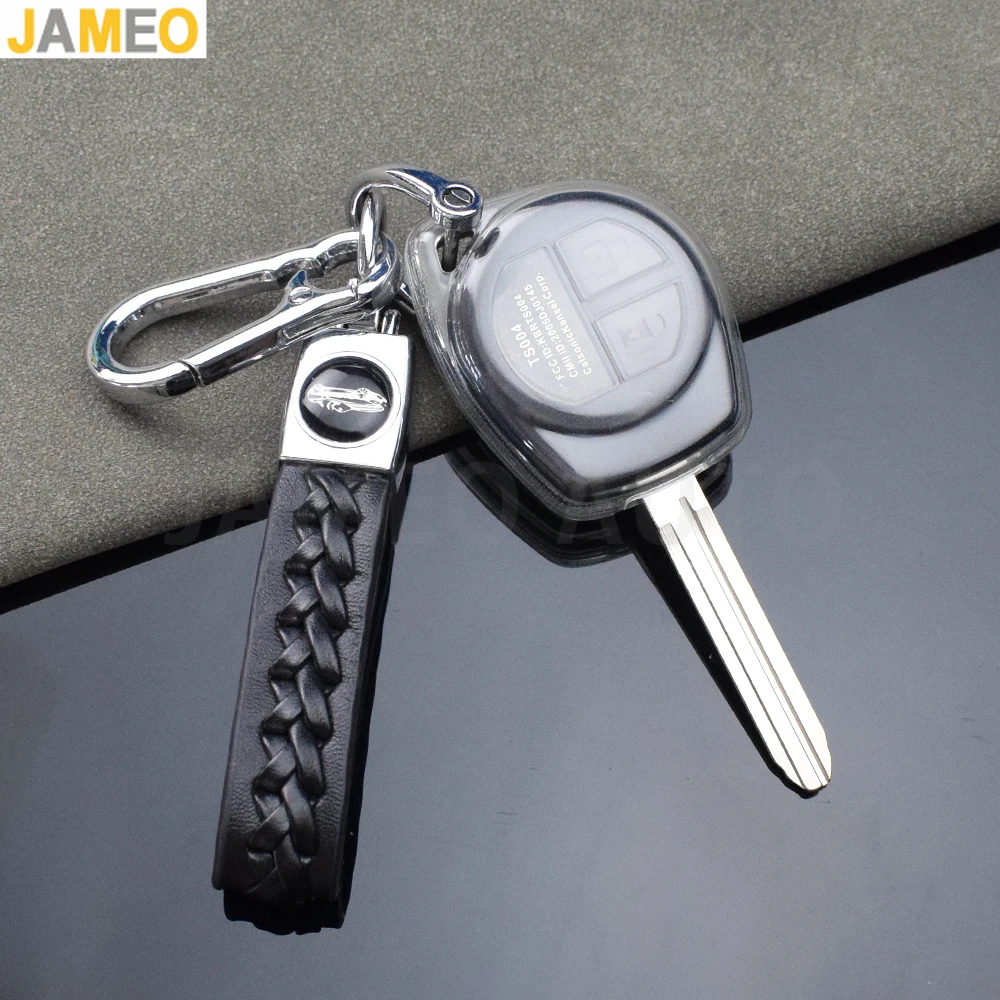 Tapa transparente para llave de coche, accesorios para Suzuki Vitara Amagatarai, Suzuki SX4 Swift Grand Liana, llavero con alarma