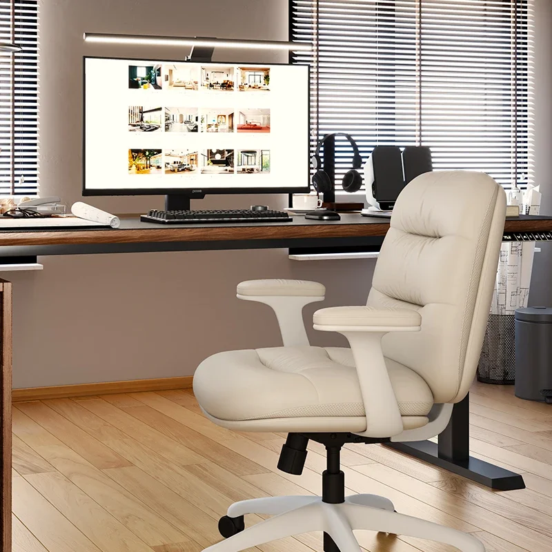 

Кожаные компьютерные офисные стулья, дизайн с поддержкой спины, эргономичные напольные офисные стулья, вращающиеся игровые стулья Cadeiras De Escritorios, мебель