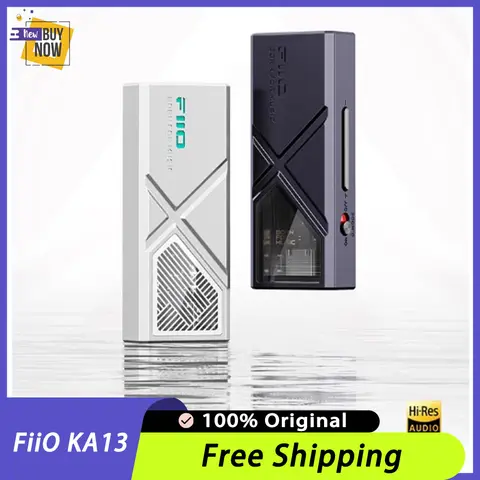 FiiO KA13 미니 헤드폰 앰프 휴대용 데스크탑 USB DAC 앰프 헤드폰 전력 증폭기 550mW 고출력 듀얼 CS43131 선물
