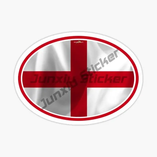 ENGLAND English Flag Oval Car Sticker Car Body Window Car Accessories Vinyl Waterproof Self-adhesive Decals