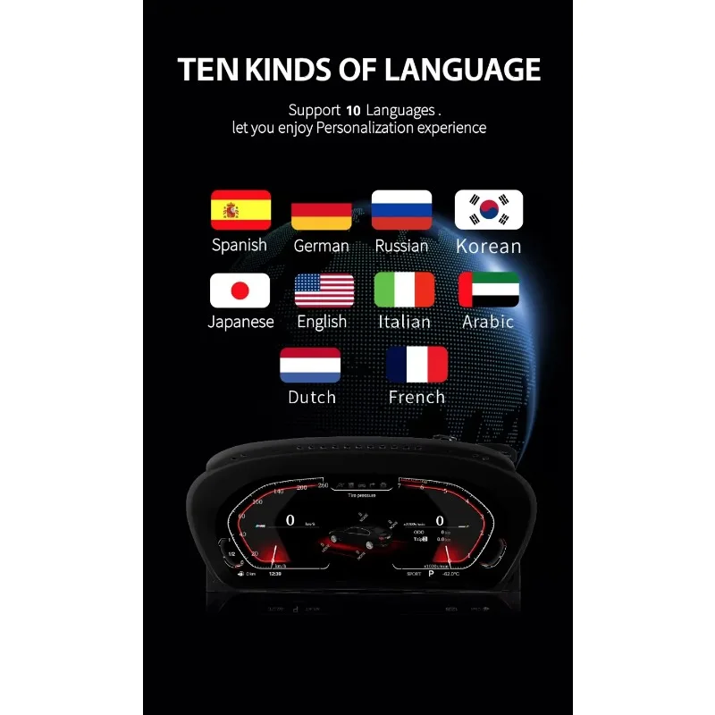 Latest 12.3'' Original Digital Lcd Dashboard for    3 Series E90 E91 E92 E93 Cluster Instrument Cockpit Voor Speedometer