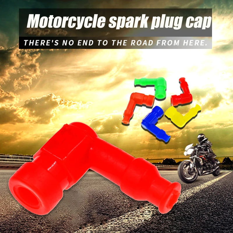 

Universal Motorcycle Rubber Spark Plug Cap High-Performance Rubber High-Voltage Cap Motorcycle Modification Accessories