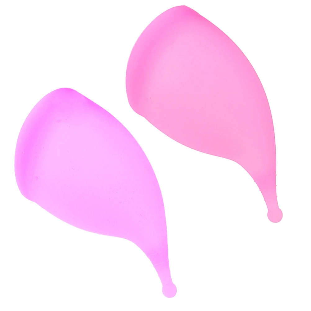 

2Pcs Silicone Menstrual Cup 20Ml Leakproof Period Collector for Women Girls Feminine Care Cup Reusable Eco-Friendly Monthly Use