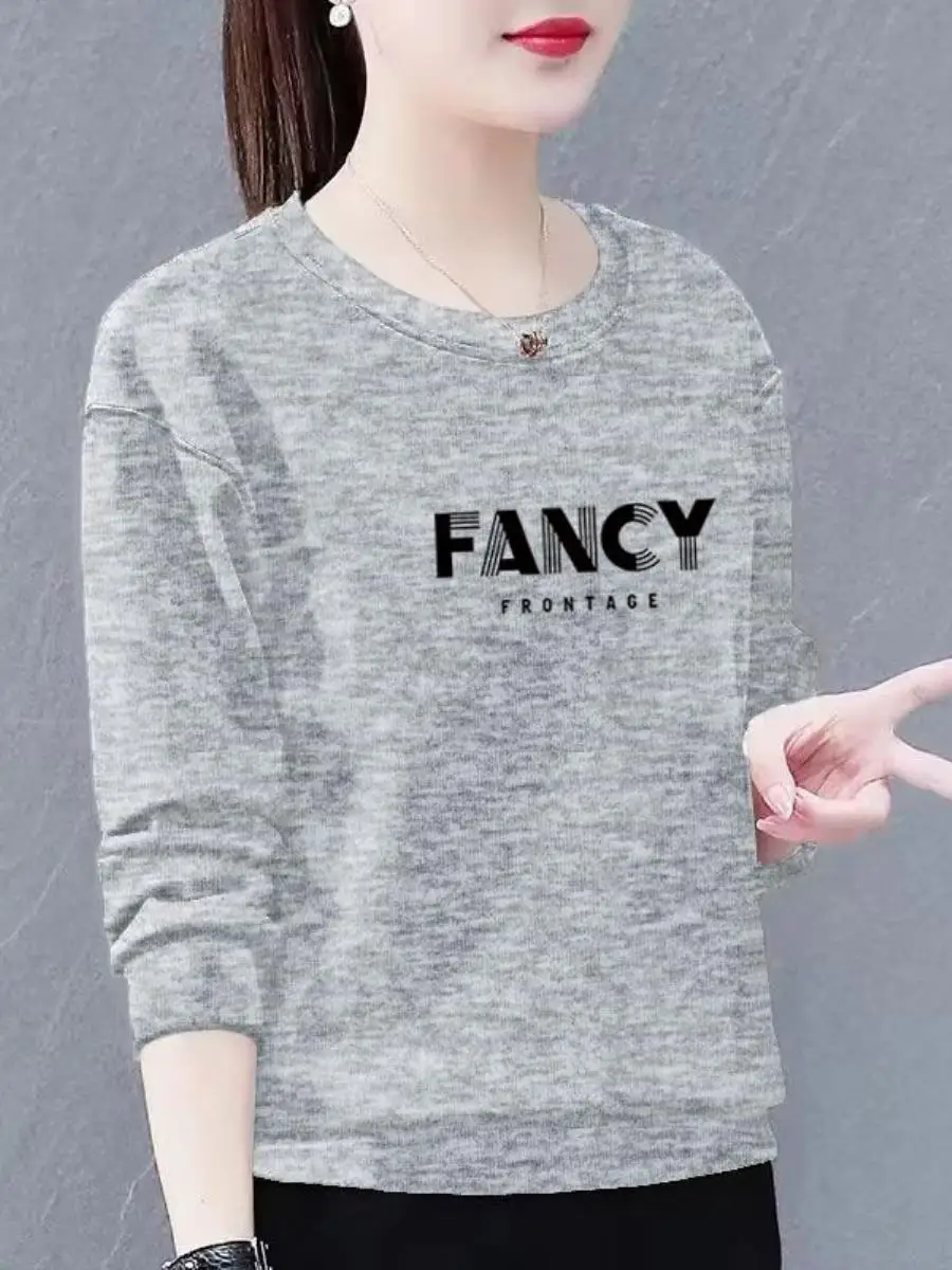 ルーズフィット長袖スウェットシャツ女性の春秋薄手の新しいスタイル韓国ファッションフェイクカラージャケットアウター-by-huameng