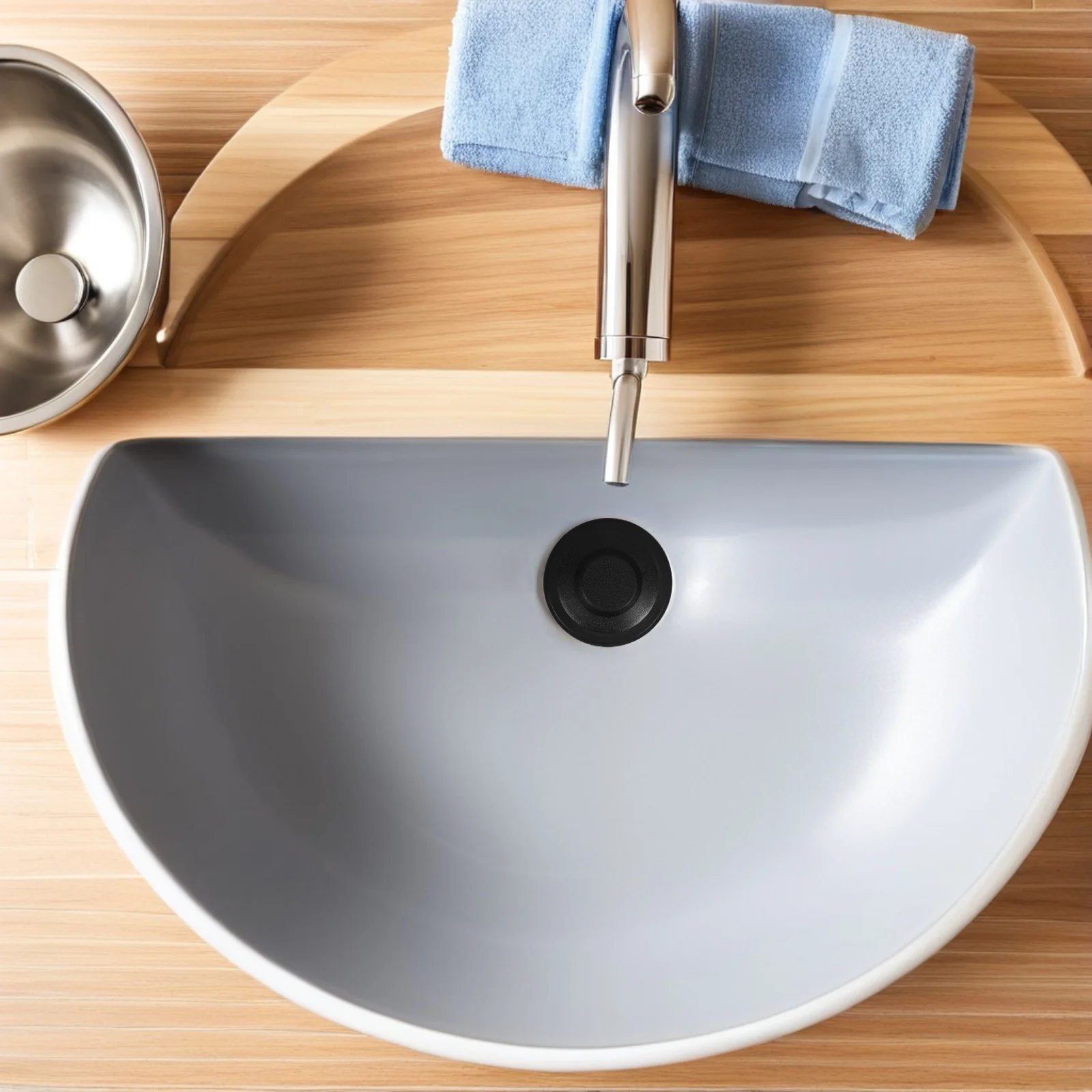 

1Set Water Basin Parts Rubber Sink Stopper Replacement for Kitchen Bathroom Drain Plug Universal Compatibility Black