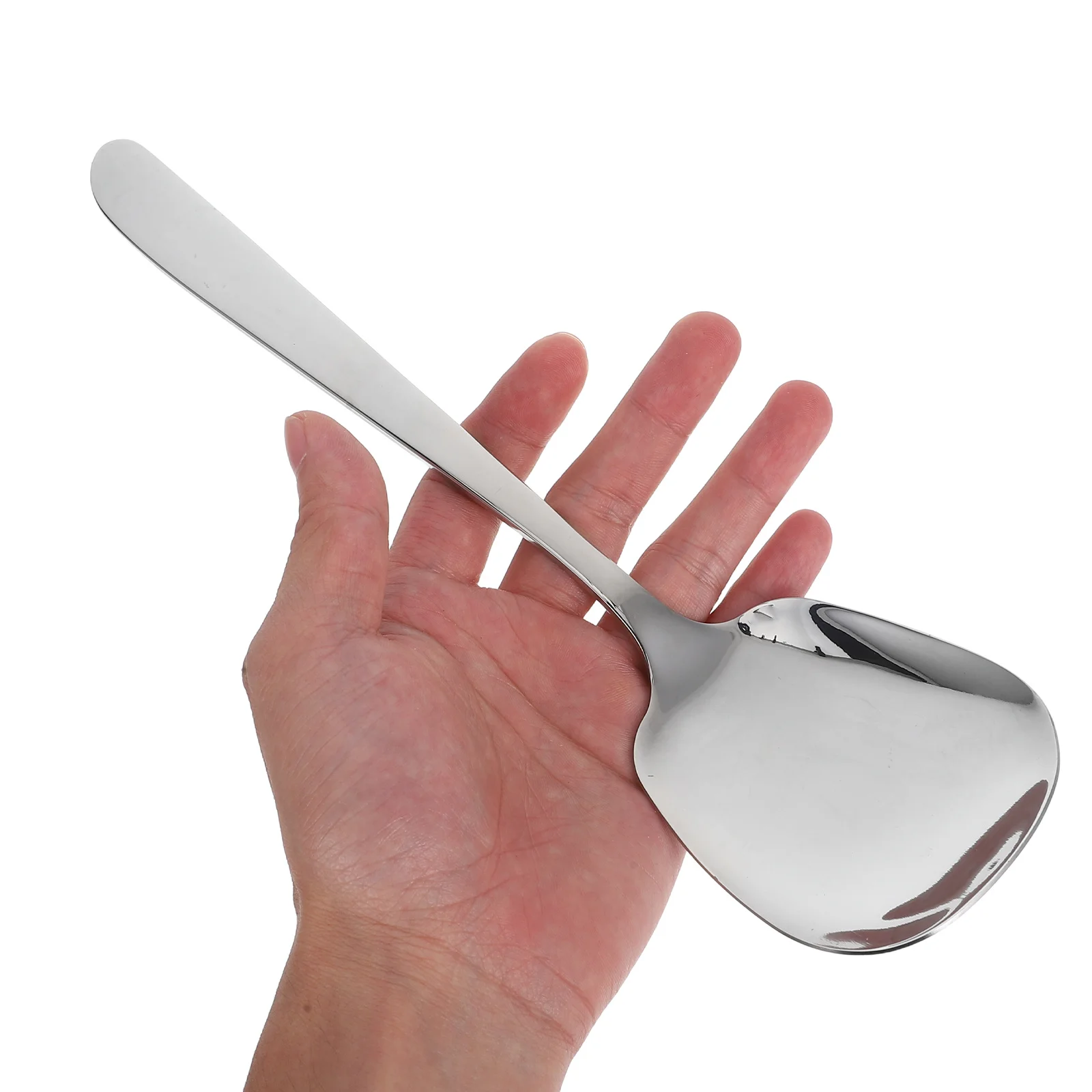 Cuchara para servir de acero inoxidable, grande, 25,5 cm, mango grueso, Buffet, ensalada, Pasta, utensilios de cocina