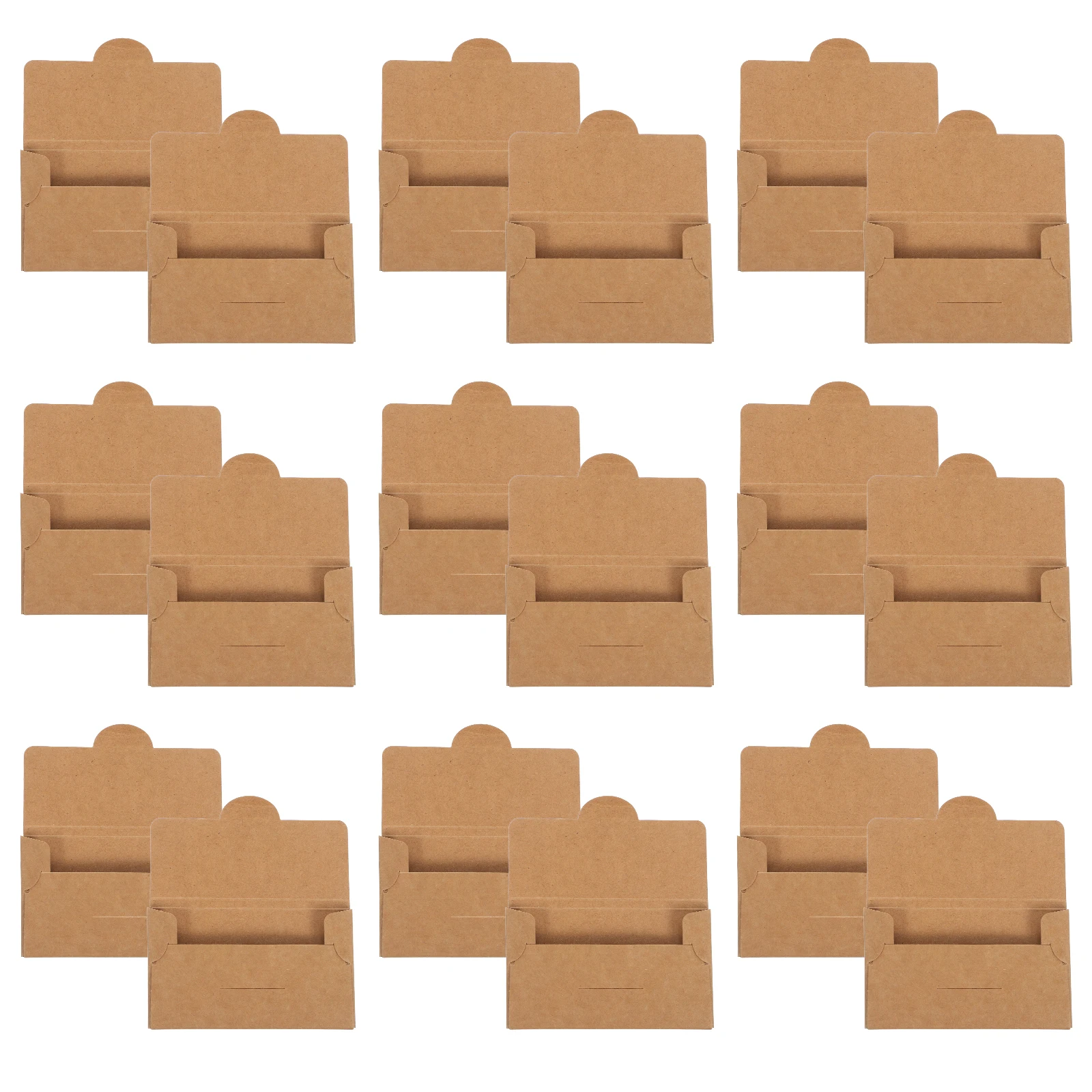 30 Kraft Paper Card Holders 105x65x5mm Business Cards Container Desk Organizer Storage Box for Office Home Accessories