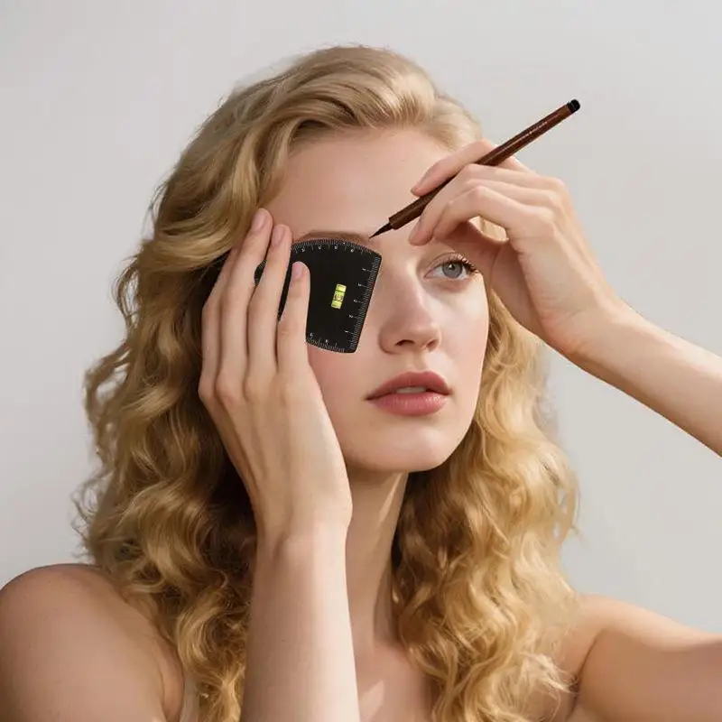 Roestvrij staal snelle tekening wenkbrauwontwerpliniaal Microblading Mapping Tool Shaping Permanente make-up Tekening Gids Liniaal Tattoo