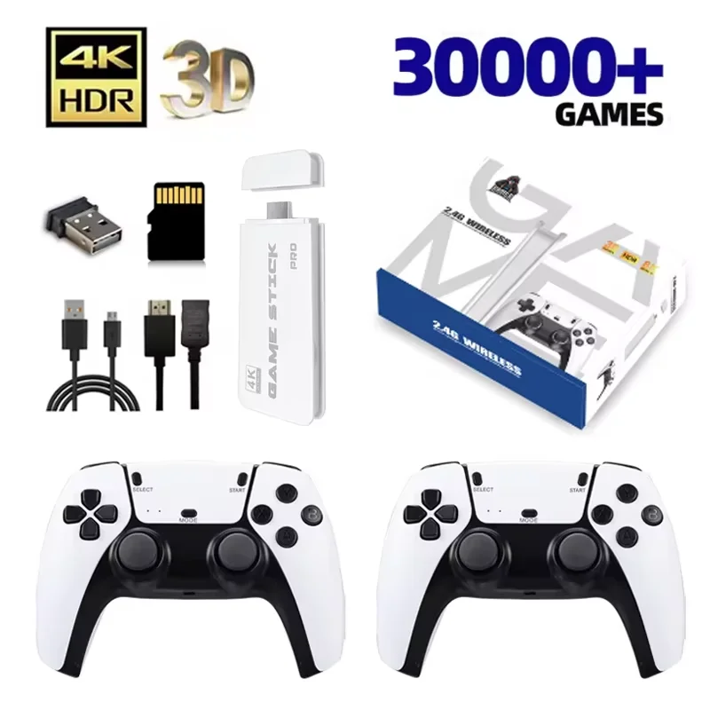 

M15 Video Game Stick 4K 64G 20000+ Retro Games Handheld Video Game Console Wireless Gamepads HD Gaming Consola 20+ Simulators