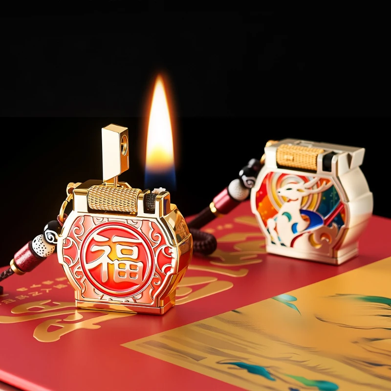 Trend Fashion Guochaofeng Lighter High-end Personalized Voice-activated Retro Kerosine Lighter High-value Men's Gifts