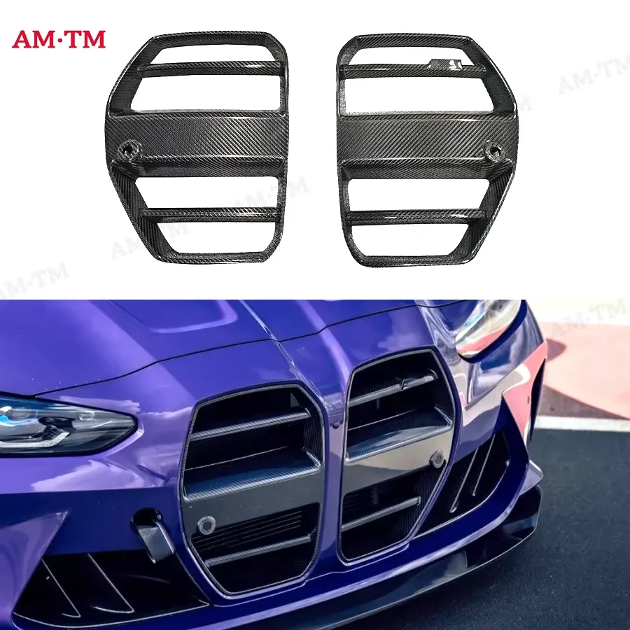 

High quality grille For BMW M3 M4 G80 G82 G83 Car Front Bumper Air Intake Grills Bumper Air Intake Grill Carbon Fiber Body kit