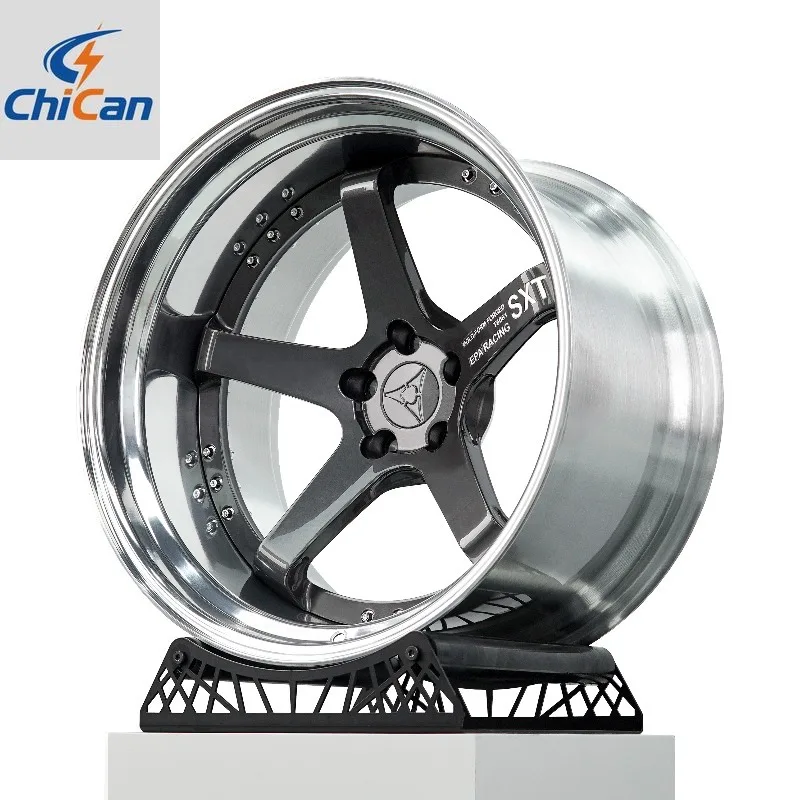 

【2026】Chican Custom Forged 17-20 Inch Polished Chrome Volk Racing Te37 5x120 5x114.3 5x112 Wheel Rim for BMW for Honda Accord fo