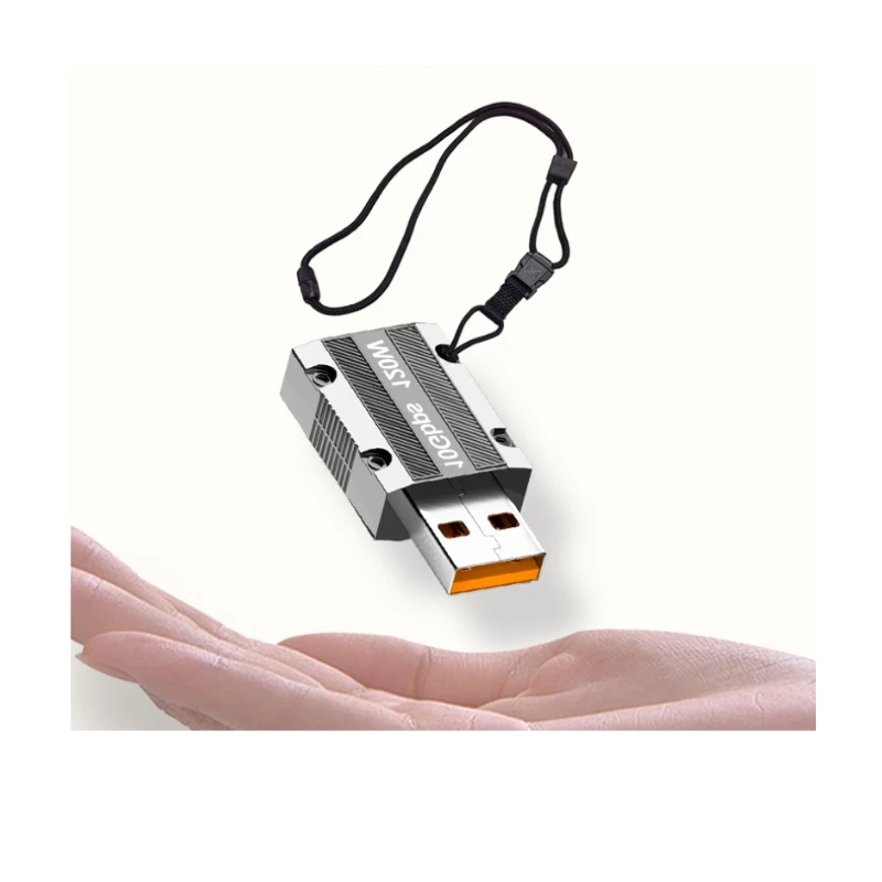 Usb 3.1 Gen2 адаптер для передачи данных из цинкового сплава с разъемом Usb Type-c 120 Вт