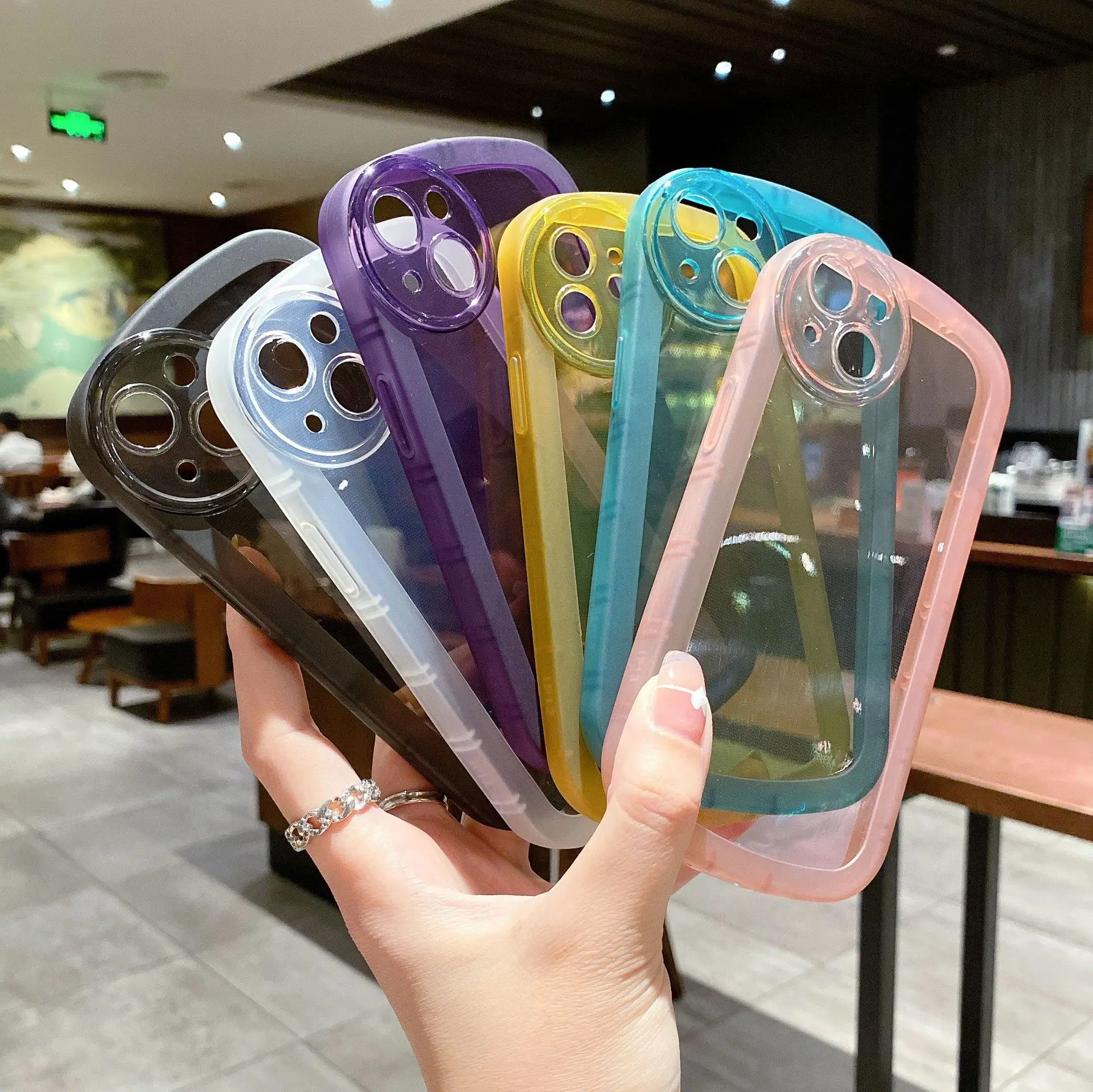 

for Apple 15 new angel eyes mobile phone case Internet celebrity big eyes for iPhone14 anti-drop phone protection