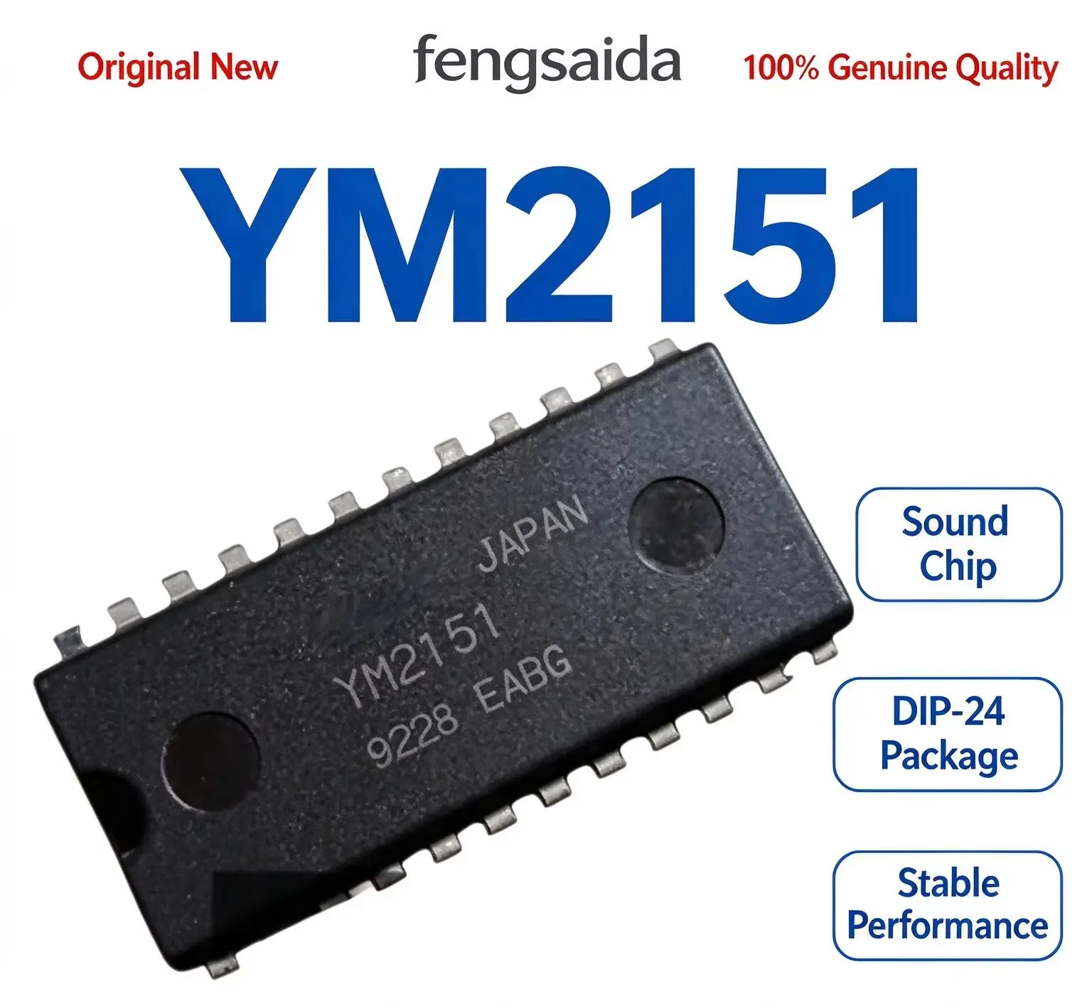 YM2151 DIP-24 IC Chip in Stock 1 Unit for Individual Purchase Or Bulk Buying