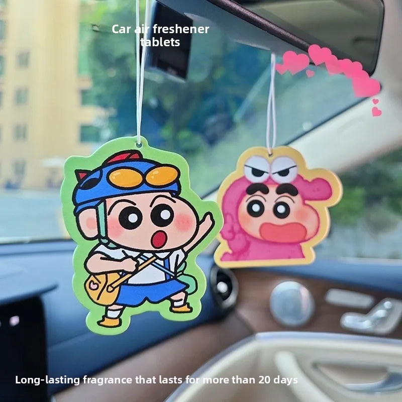 Crayon Shin-chan cartoon aroma chip kawaii car bedroom fragrance chip pendant long-lasting scent anime merchandise wholesale