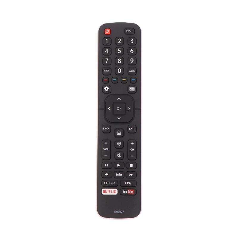 EN2B27 TV Remote Control Replacement For Hisense LCD LED Smart Television With Netflix You Tube Buttons