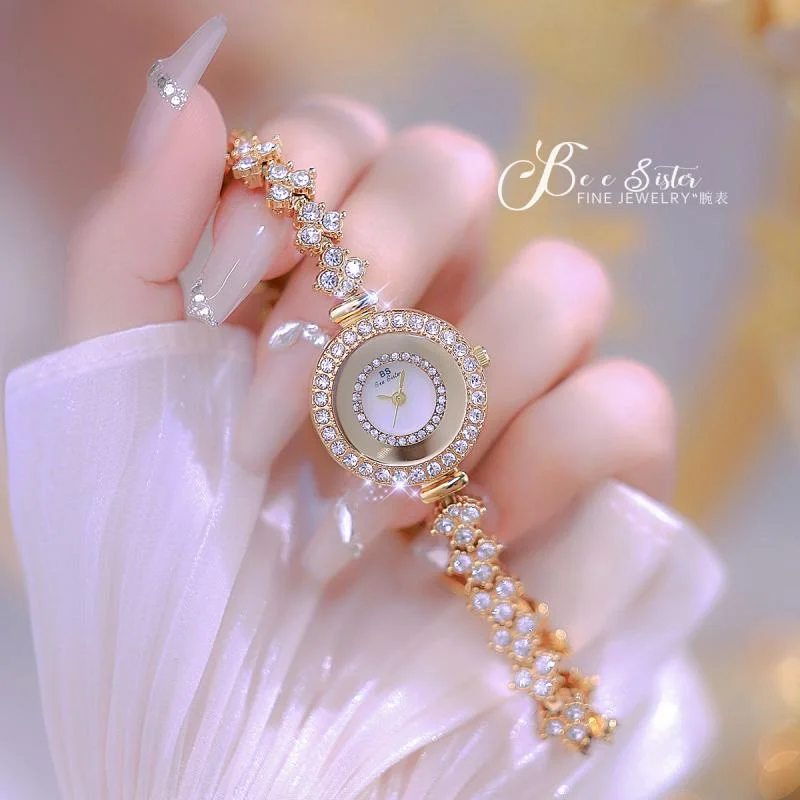 女性用スチールブレスレットウォッチ,レディースビジネスウォッチ,ゴールド腕時計,トップブランド