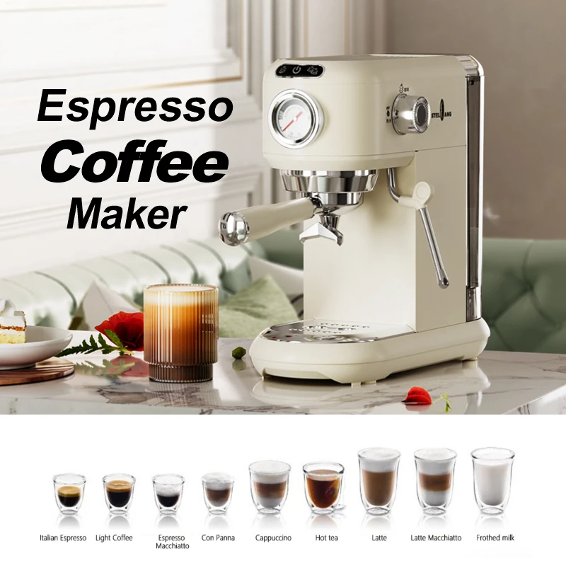 Home Use Espresso Coffee Machine Professional Turkish Automatic Maker Milk Espresso Coffee Machine Maker