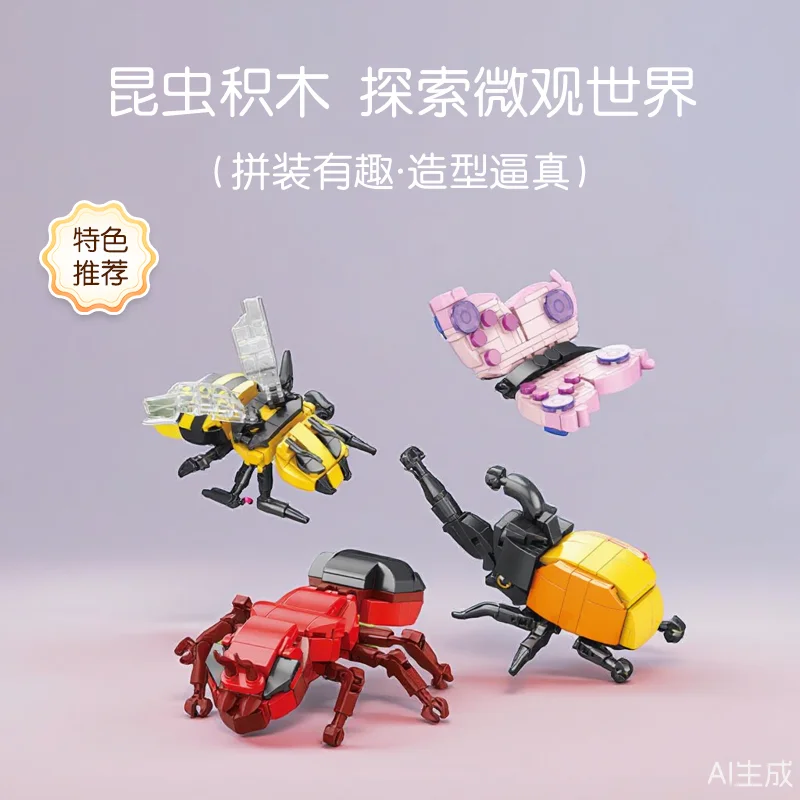 Christmas moc building blocks for Adults insert DIY bricks construction set animals Desk Decor Holiday Gifts Aseemby Models Toy
