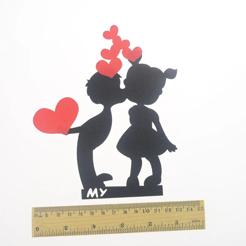 케이크 토퍼 레드 하트 플래그, DIY 생일 웨딩 발렌타인 데이 기념일 장식, 파티 컵케이크 베이킹 장식, 블랙