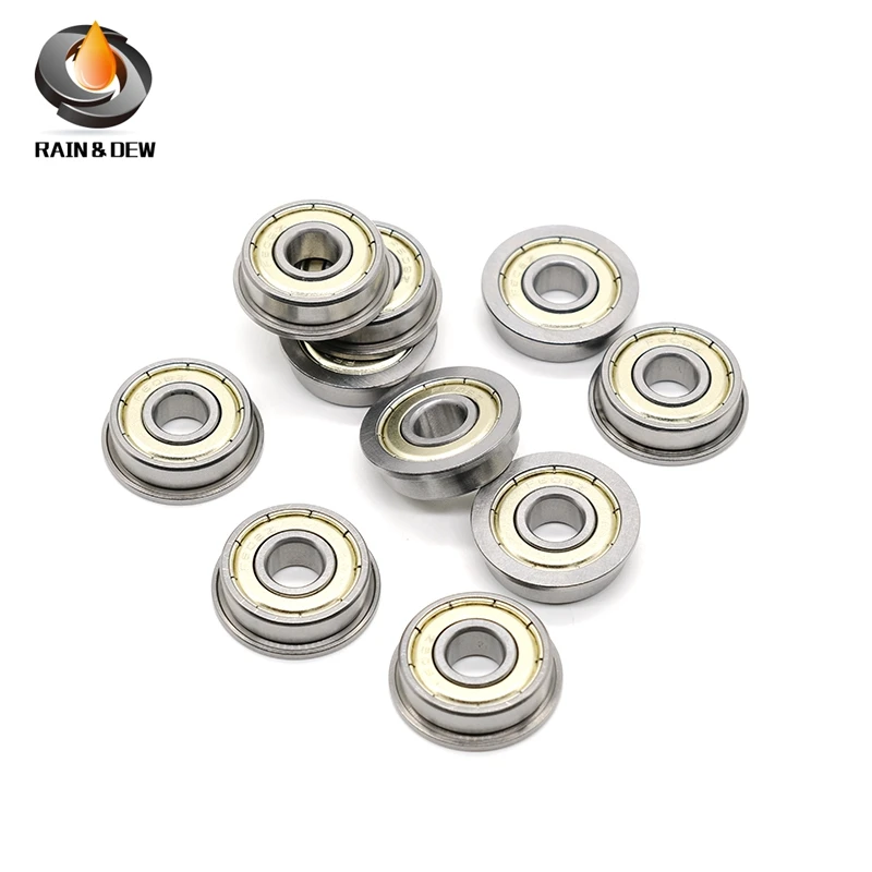 10PCS ABEC-7 Flange Ball Bearing F608ZZ 8x22x7 mm 3D Printers Parts Deep Groove Flanged Pulley Wheel