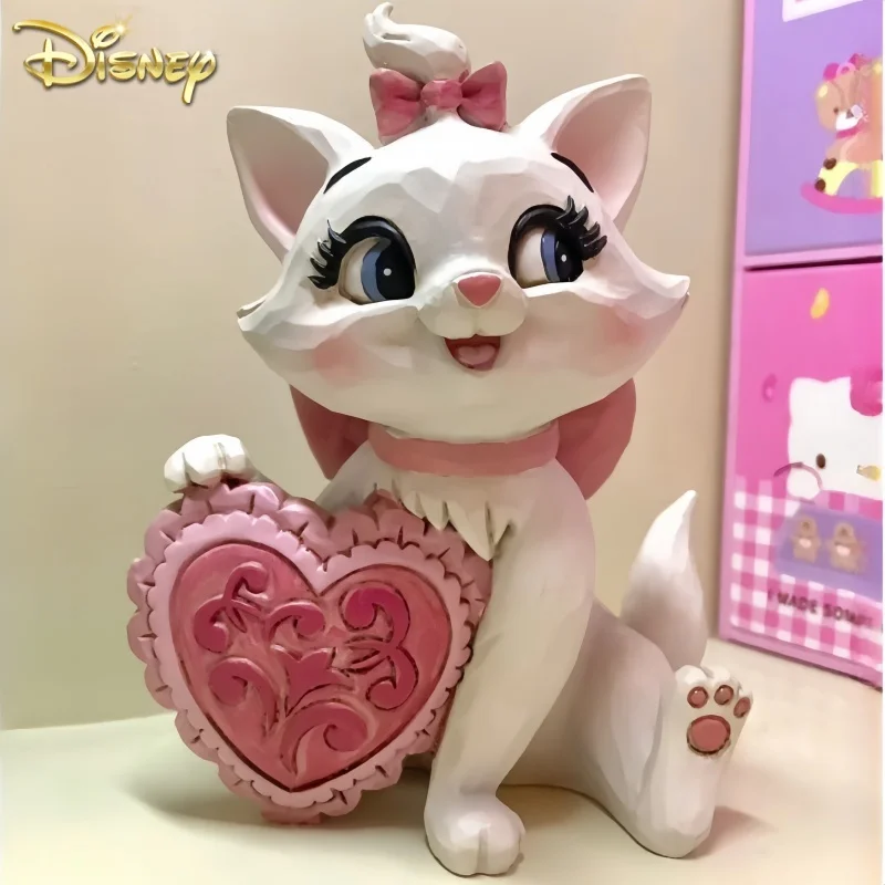 Disney Love Mary Cat Handicraft And Love Bruto Decoration Girl'S Birthday Gift  Desktop Decoration Figurine Model Ornament Toy