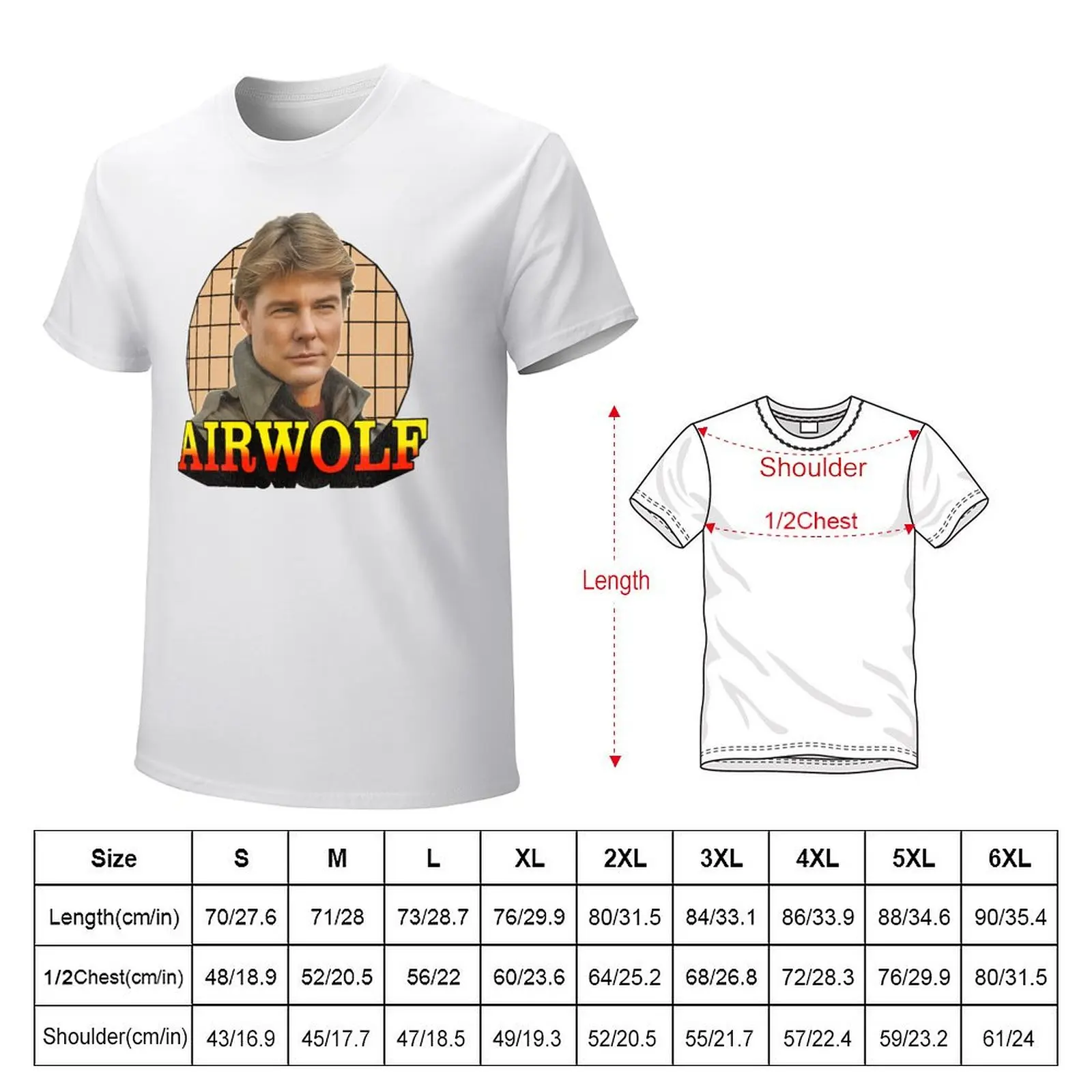 AIRWOLF T-shirt tees boys animal print oversized t shirts for men