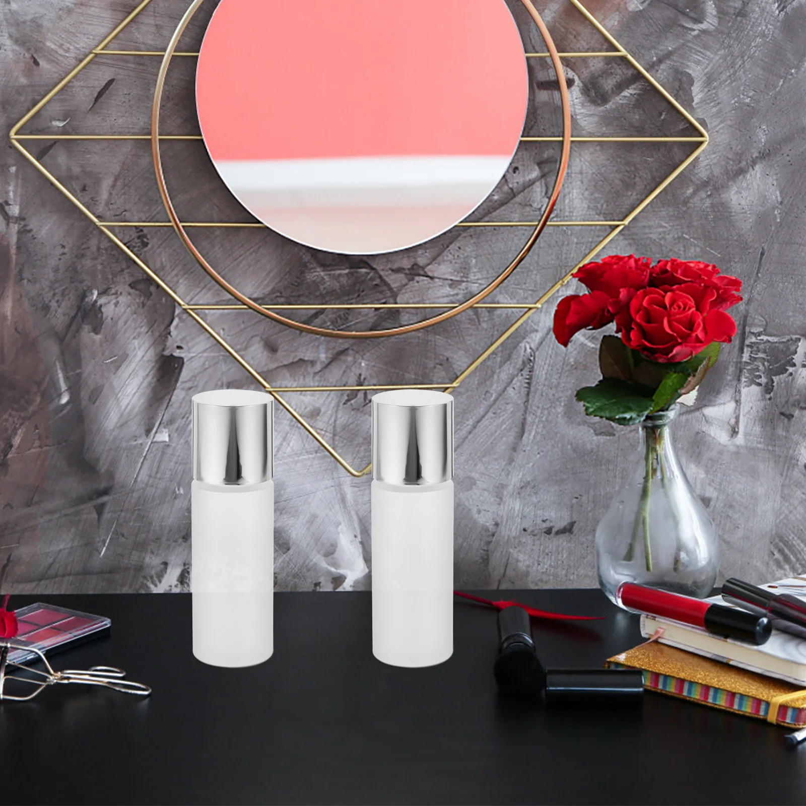 

3pcs 100Ml Refillable Travel Lotion Bottle Leak-Proof Dispenser Portable Makeup Sample Container For Skincare Shampoo