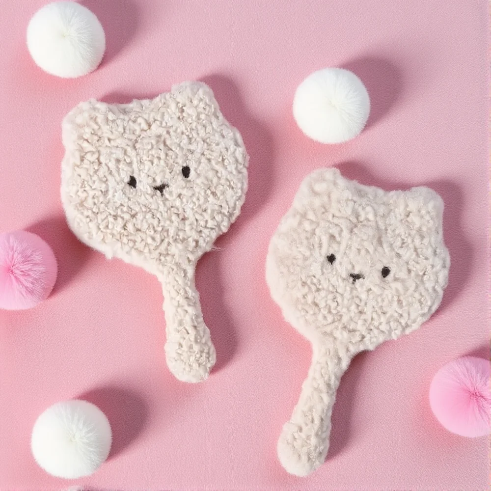 مرآة مكياج محمولة على شكل دب، مرآة مستحضرات تجميل لسطح المكتب، مرآة محمولة للسفر للنساء والفتيات، ملحقات مرايا الوجه