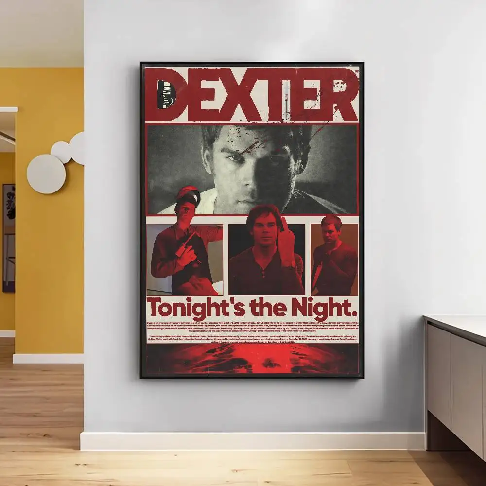 D-Dexter مايكل C.Hall تلفزيون كلاسيكي نوعية جيدة يطبع وملصقات غرفة خمر المنزل بار مقهى ديكور الجمالية الفن طلاء جدران #4