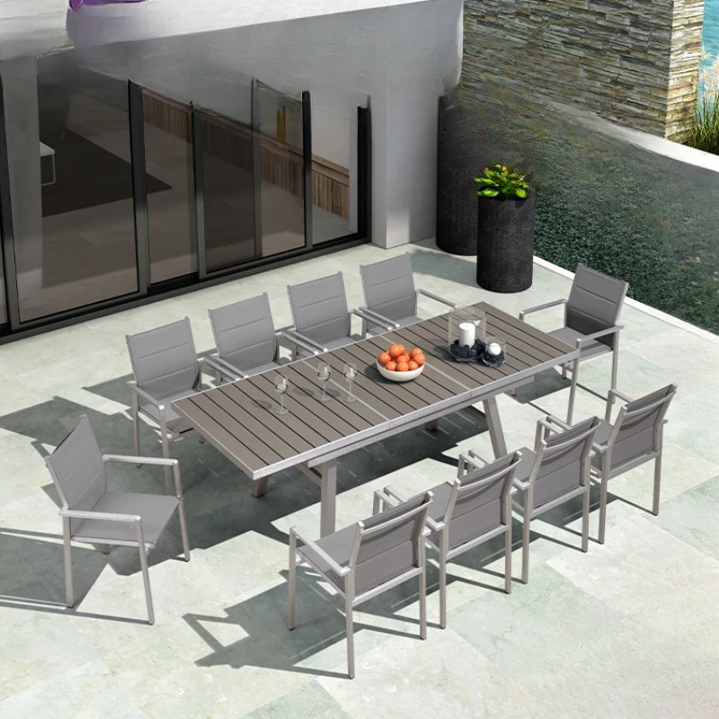 Outdoor leisure table and chair courtyard