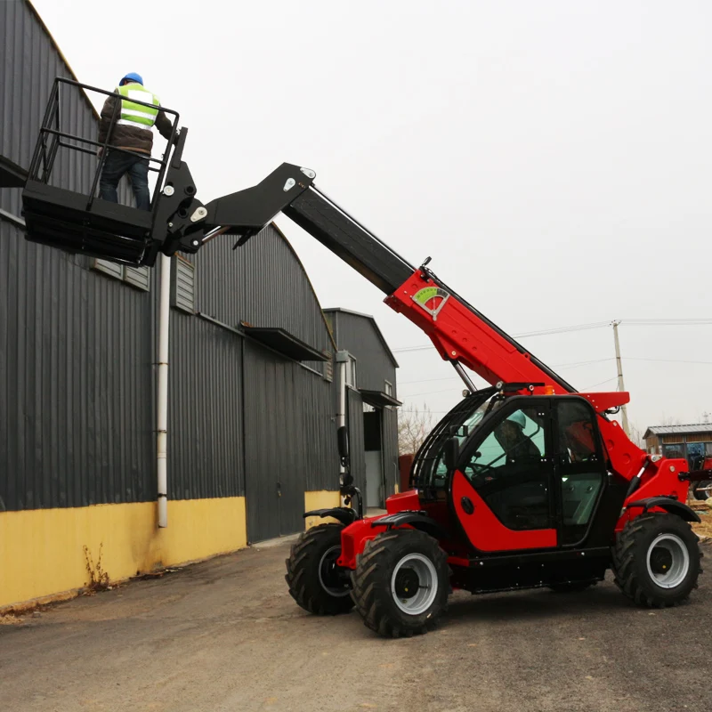 4×4 Telescopic Handler Forklift 3.5Ton Telehandler Loader With Attachments Telescopic Arm Loader Factory Price