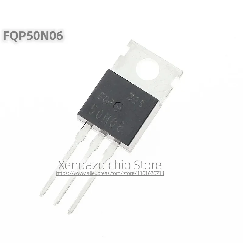 10pcs/lot FQP50N06 FQP 50N06 TO-220 package Original genuine MOS field-effect transistor