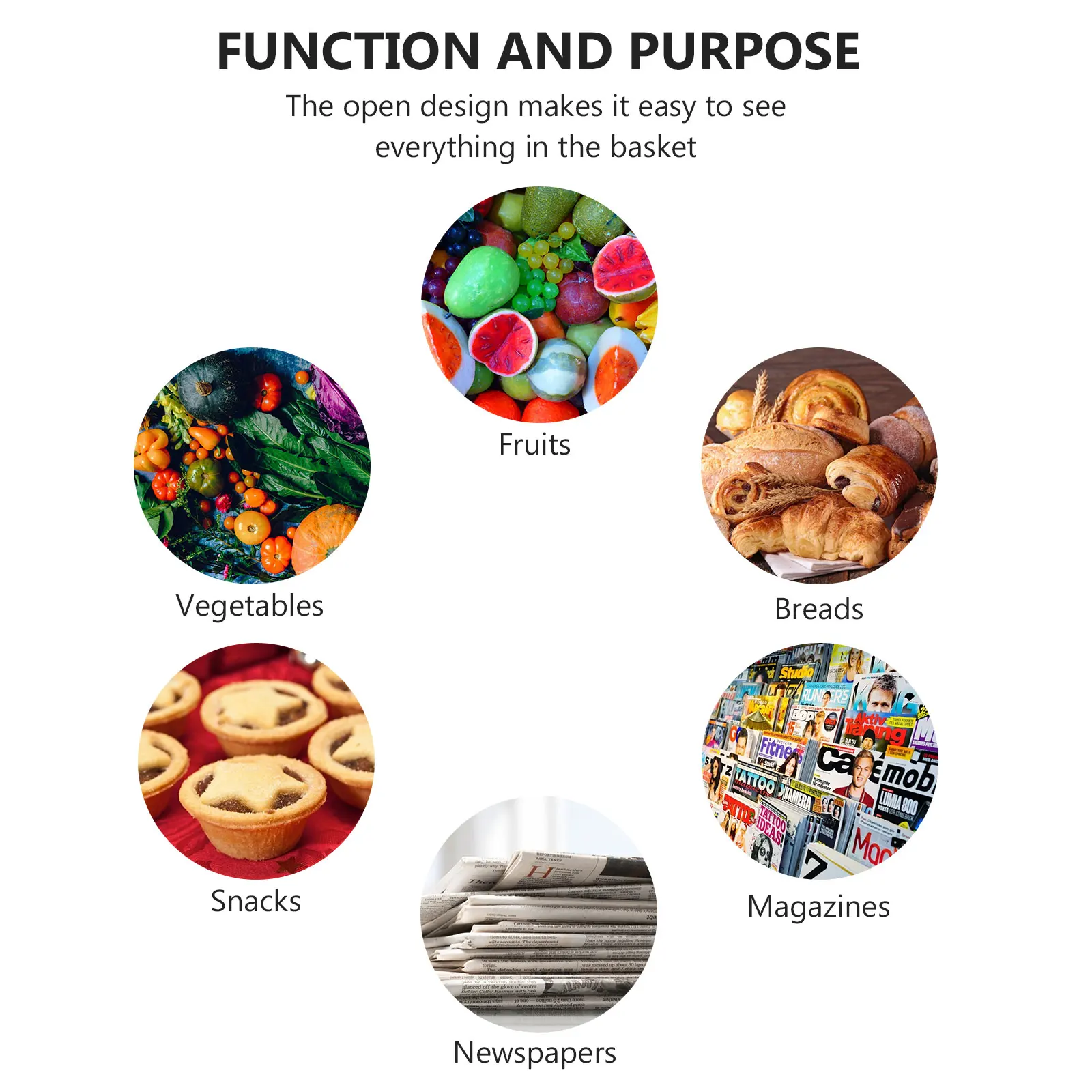 

4Pcs Woven Organizing Basket Practical Storage Solution for Home Shop Simulated Rattan Woven Basket Storage Organizer