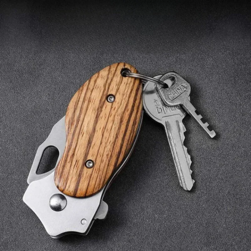 Folding Fruit Knife, Household Multifunctional Mini Pocket Knife, Sharp High Hardness Outdoor Keychain Knife