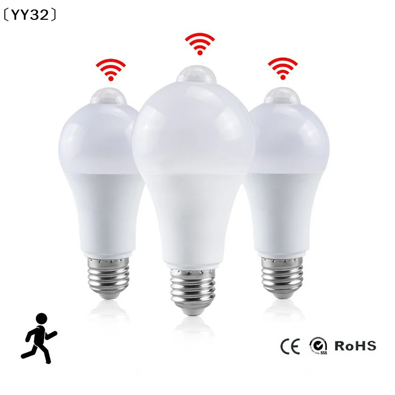 

PIR Motion Sensor LED Light Bulb 18W E27 Smart Bulb Motion Activated ON/OFF Home Lights Lamp For Home Stair〔YY32〕