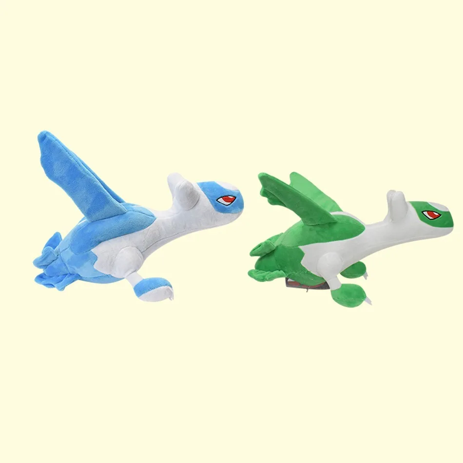 33cm Large Latias & Latios Plush Set Shiny Golden And Green Eon Duo Pokémon Stuffed Dolls Hoenn Legendary Collectible Gift