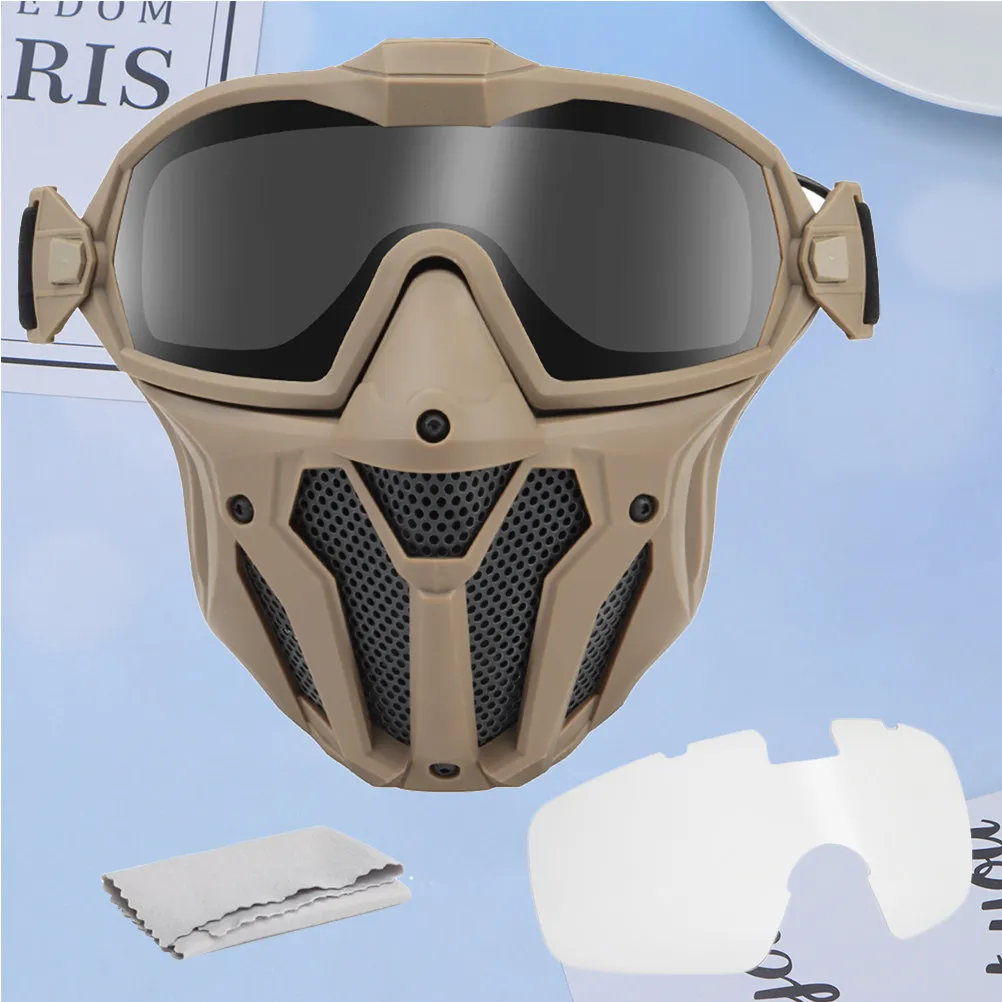 

1 set Anti Fog Mask Outdoor Mask Detachable Goggles Breathable Windproof Dust Proof Uv Protection For Motorcycle Skiing Cycling
