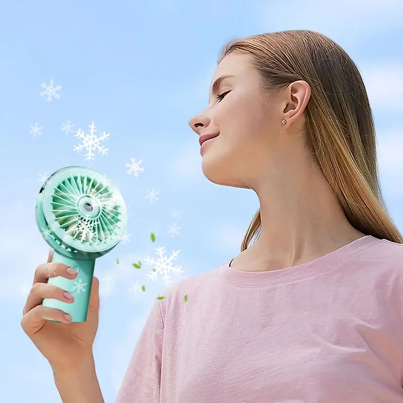 Portable Handheld Misting Fan Handheld Water Spray Fan 4000mAh Rechargeable Cooling Mist Fan Water Spray Mister For Home Beach