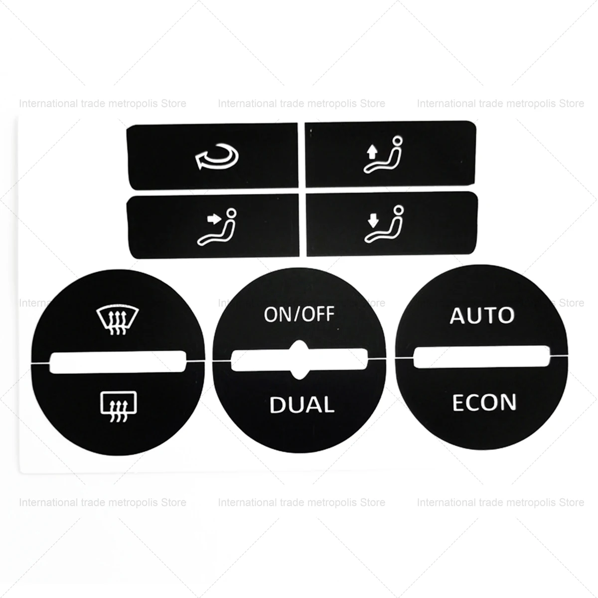 1 Pcs High Quality Fits Stickers Decals for VW GOLF MK5/Passat Clima Panel Repair Worn Button Knob Switch