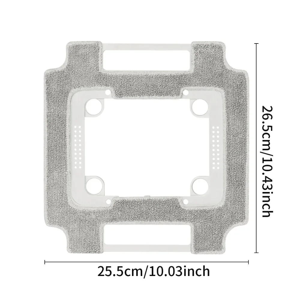 Mop Holder&Pad Replacement Parts for ECOVACS WINBOT W3 Omni |All-in-One Design with Microfiber Cloth,Snap-on Mount,Easy To Clean image 5