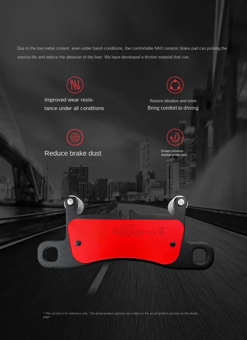 وسادات الفرامل الخلفية السيراميك لسيارات BMW 640/650/740/M6/F06/F13/G11 #5