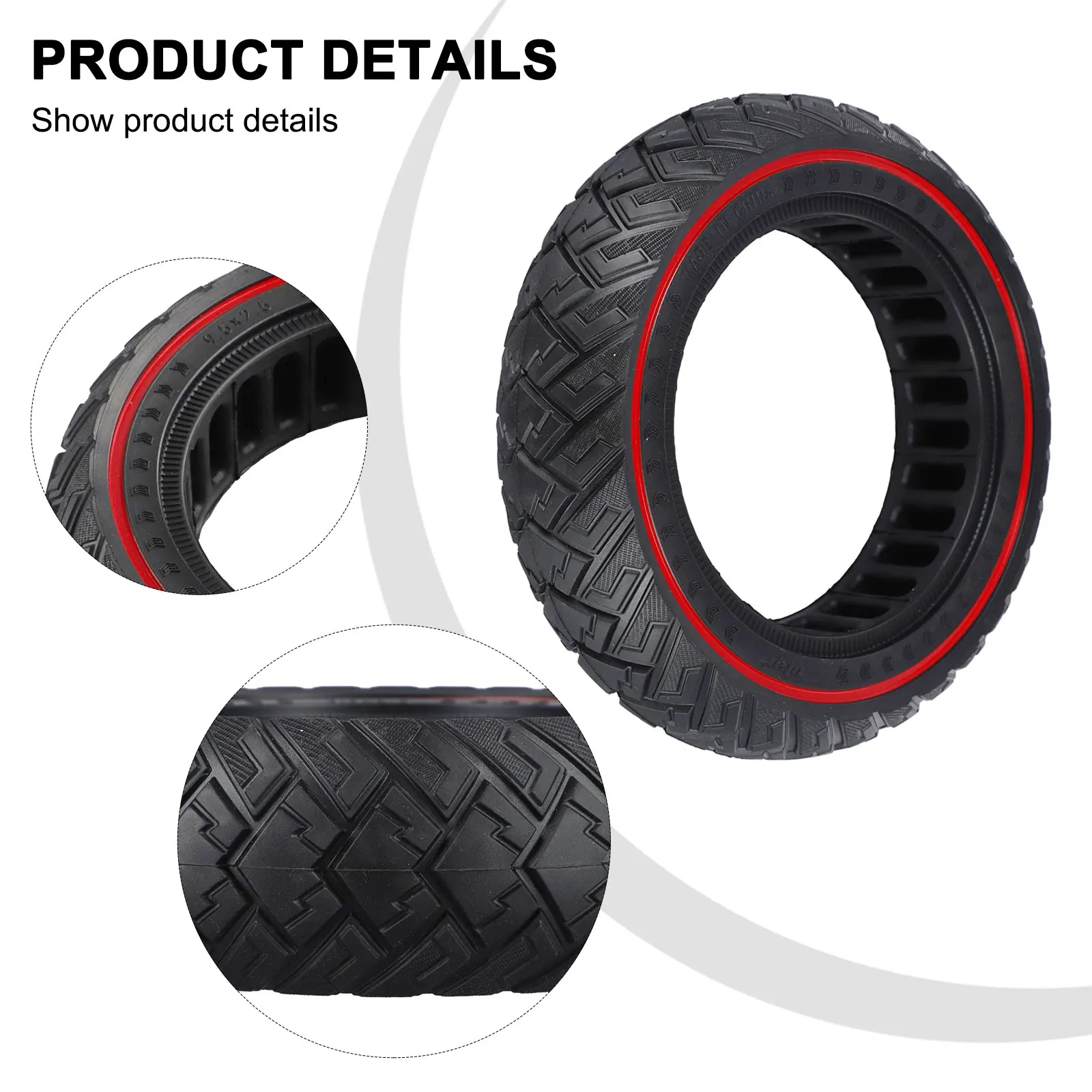 Innovative Design Reliable Off Road Tires Sized at 9 5 Inches Perfectly with the For NIU KQI3 Model's Requirements