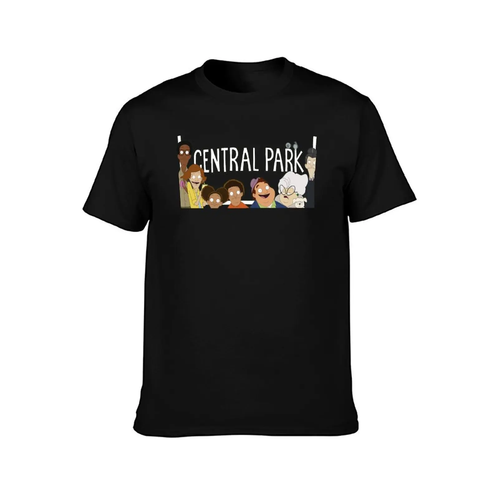 Central Park T-Shirt, Summer Casual Cotton Tee, Oversized Streetwear Tops, Vintage Graphic Print, Loose Fit Short Sleeve