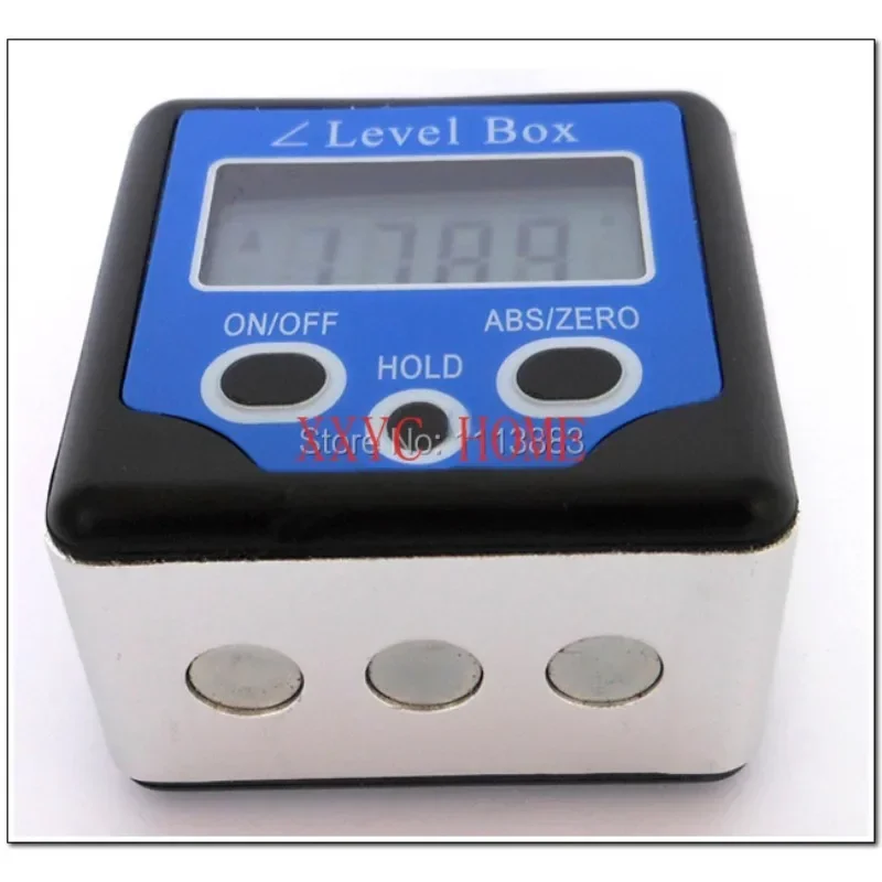 360 degrees Magnets Base Digital Inclinometer Angle Gauge Meter Spirit Level Horizontal Bevel Box Measuring Tool