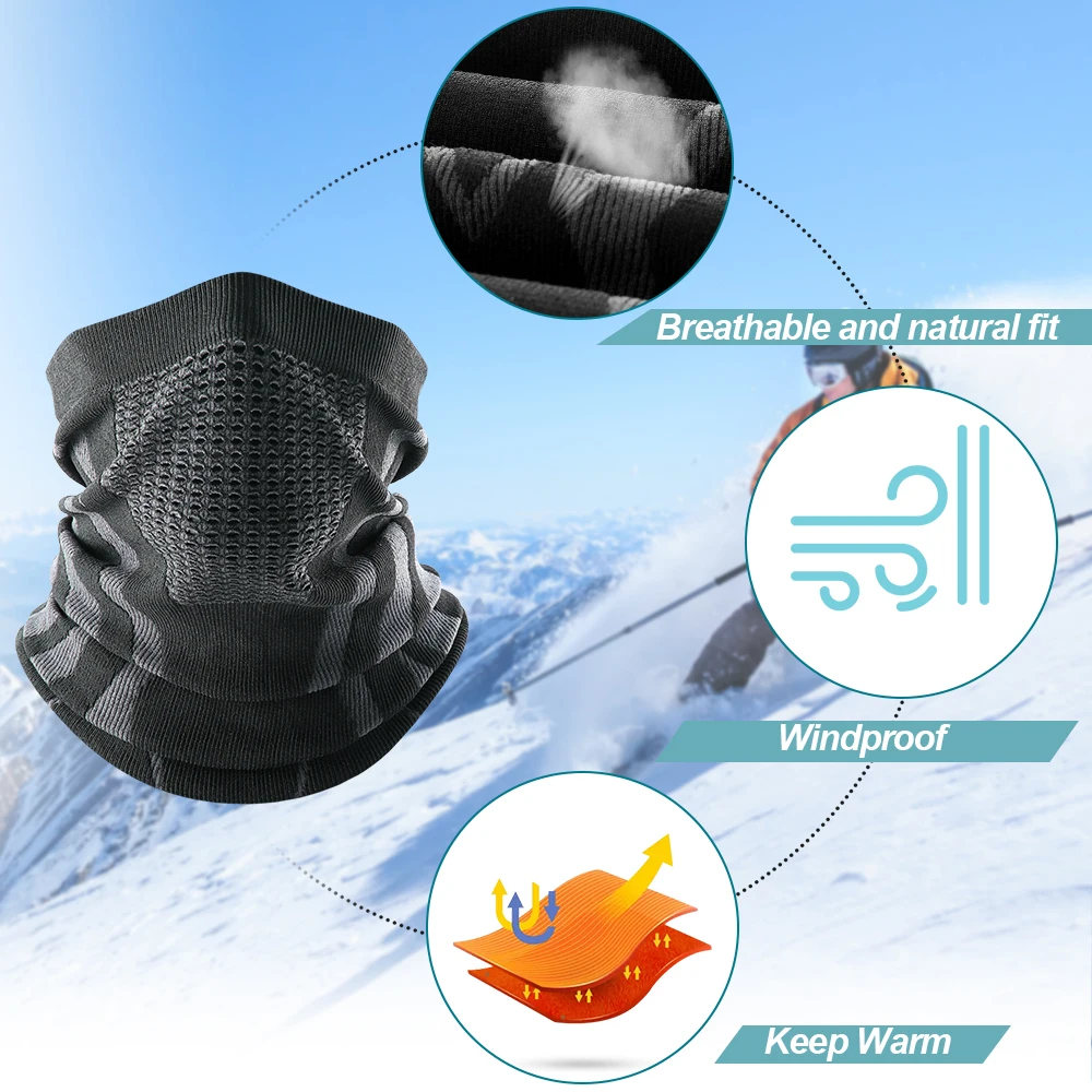 Inverno verão pescoço gaiter malha tubo cachecol capa esqui snowmobile equitação caminhadas pesca bandana mais quente máscara facial à prova de vento