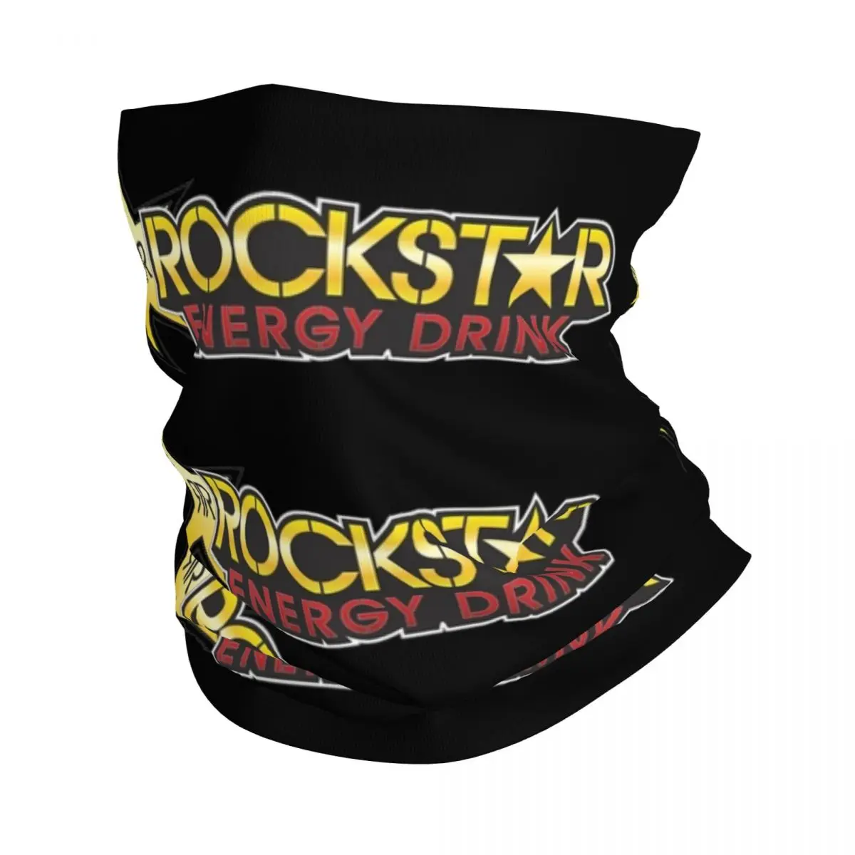 Rockstar Energy Drink Bandana Neck Cover Printed Wrap Scarf Multi-use Face Mask Riding Unisex Adult Breathable