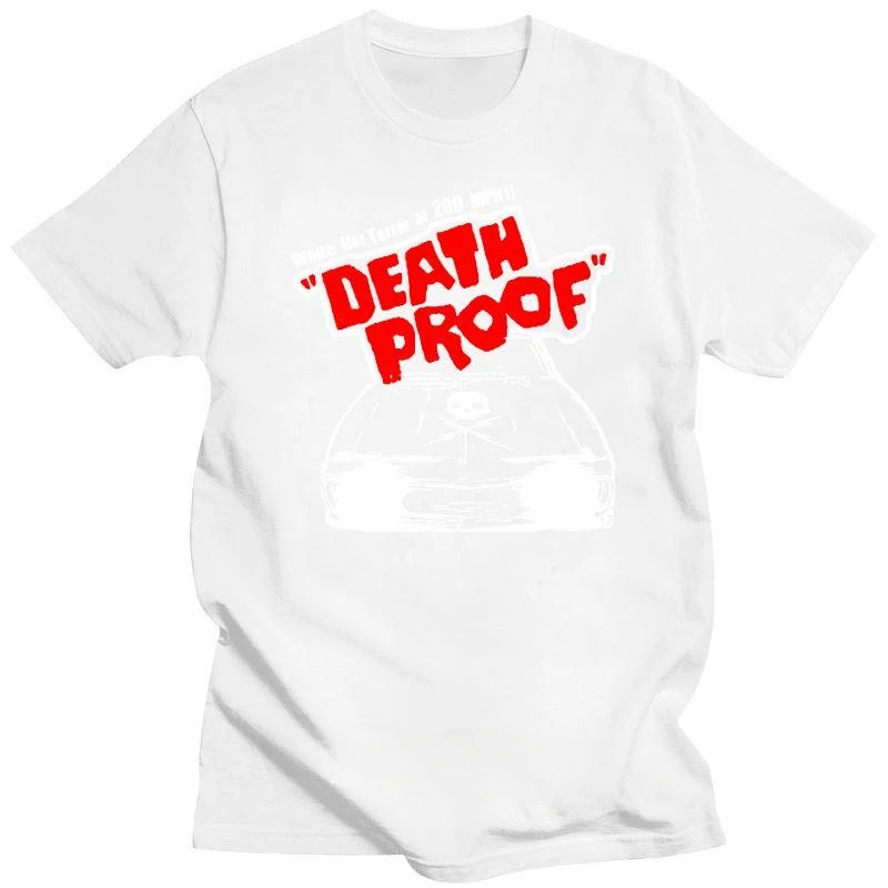 Summr Cartoon Car Pattern Printed Tshirt Top Unisex Fashion Streetwear Men Clothing Death Proof Quentin Tarantino Movie T-Shirt