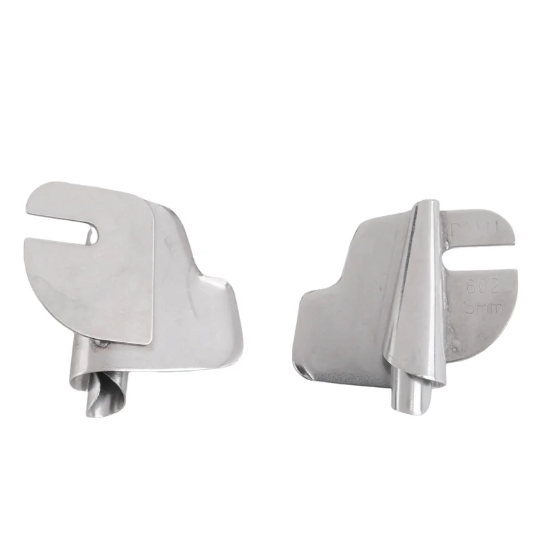 AAAN-6 قطعة الخياطة توالت هيمر القدم المعدنية 3 مللي متر-8 مللي متر واسعة ضيقة توالت هيم ماكينة خياطة قطعة قدم الضغط في ماكينة الخياطة عدة